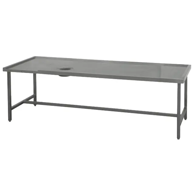 Virtus rechter Sortiertisch mit Loch, für Maschinenausgang links, B=2400 mm