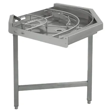 Virtus Rolltisch, gebogen, mechanisiert, 90°