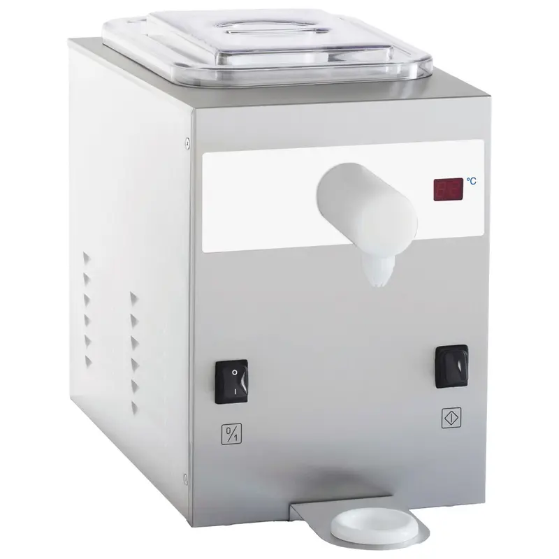 Virtus Sahnemaschine mechanisch, Kapazität 4 Liter, Produktion 100 Liter/ Stunde, Luft-Kondesation