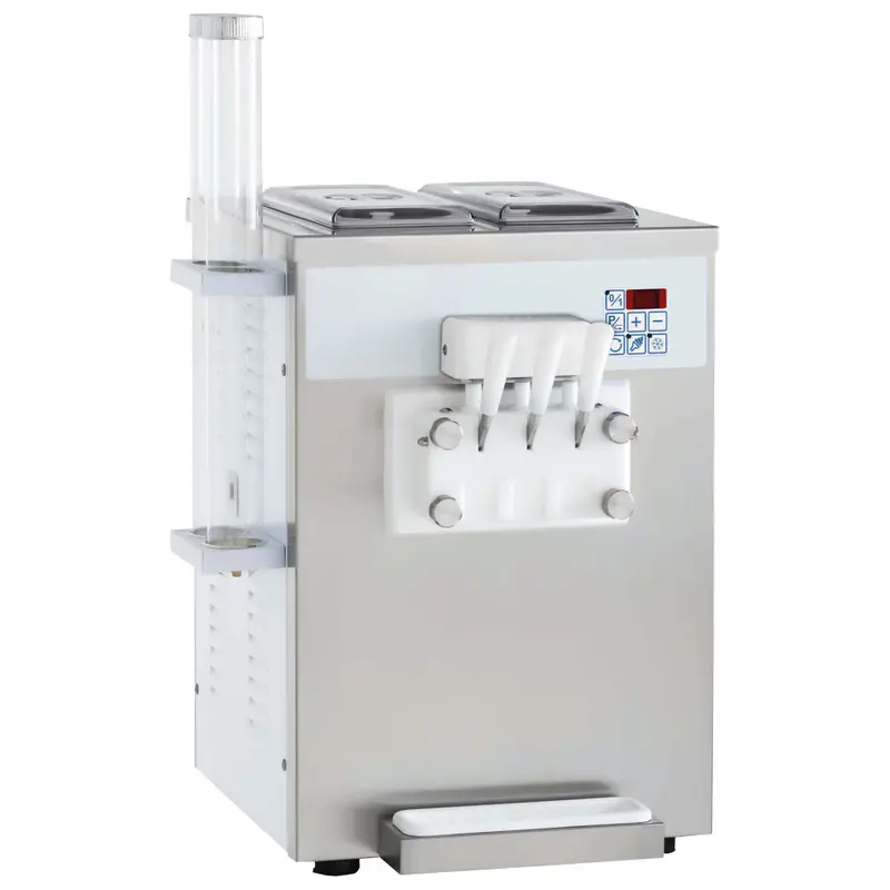 Virtus Softeismaschine mit Luftkühlung, Produktion 13,5 kg/h (180 Eistüten)