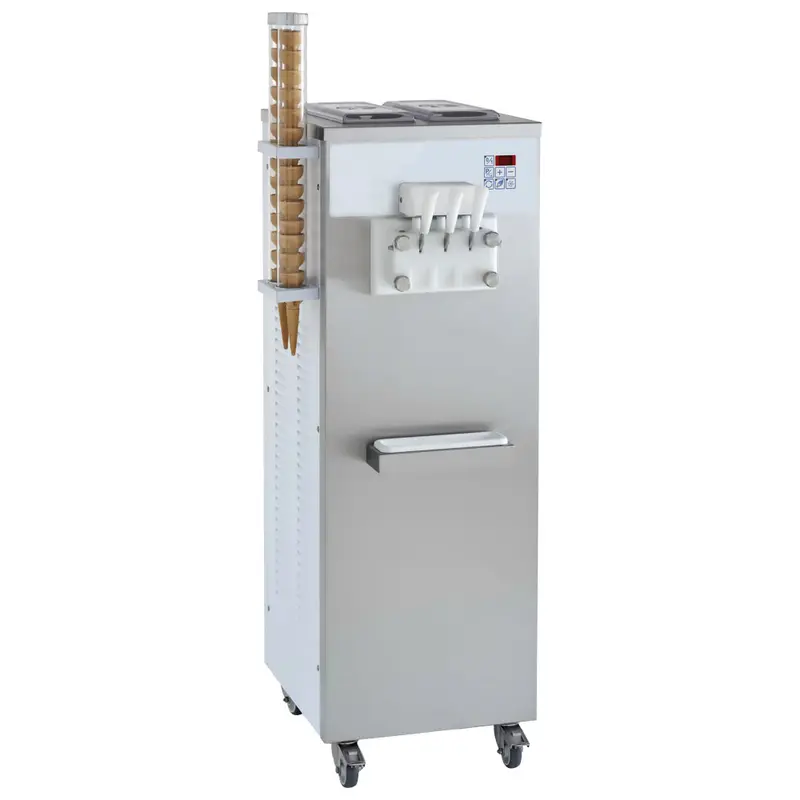Virtus Softeismaschine mit Luftkühlung, Produktion 22,5 kg/h (300 Eistüten)