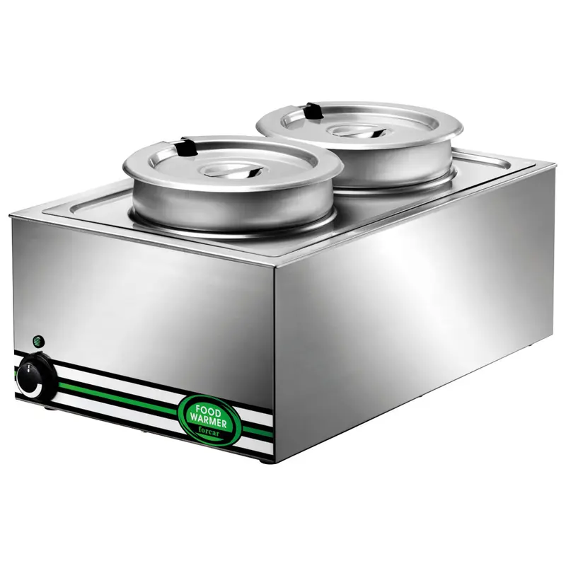Virtus Speisenwärmer Bainmarie, 2x 8 Liter, +30°/+90°C
