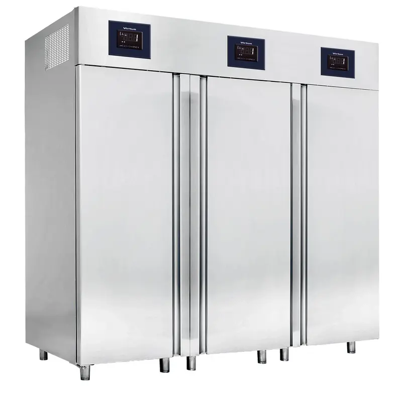 Virtus Tiefkühlschrank 700+1400 Liter aus Edelstahl GN 2/1, -10°/-22°C - WiFi