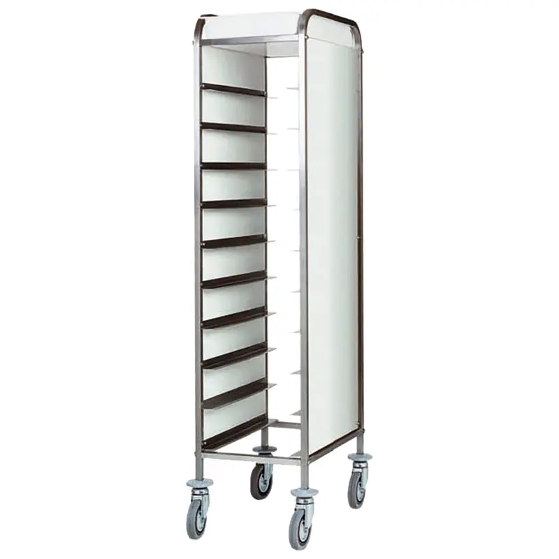Virtus Transportwagen für GN Bleche mit Seitenverkleidung, 10x GN 1/1, H=120 mm