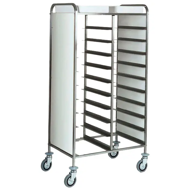 Virtus Transportwagen für GN Bleche mit Seitenverkleidung, 20x GN 1/1, H=120 mm