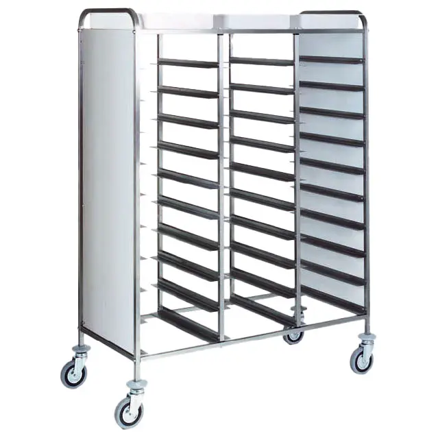Virtus Transportwagen für GN Bleche mit Seitenverkleidung, 30x GN 1/1, H=120 mm
