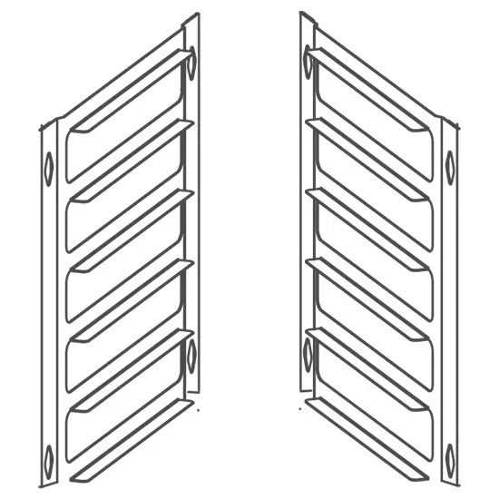 Virtus Umrüstkit von 6x GN 1/1 auf 5x 600x400 mm Backnorm
