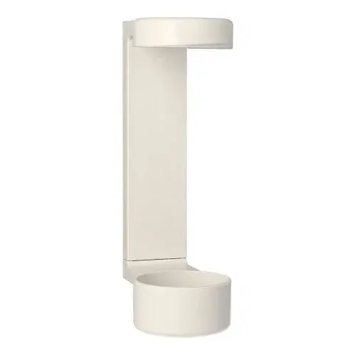 Wandhalter 19 cm x 6 cm x 9,5 cm weiss für Drückspender zum Kleben