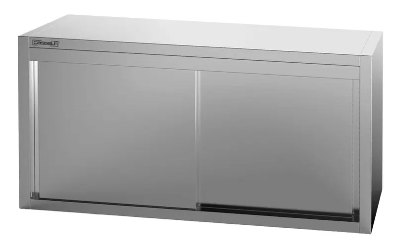 Wandhängeschrank Edelstahl mit Schiebetüren 1400 mm