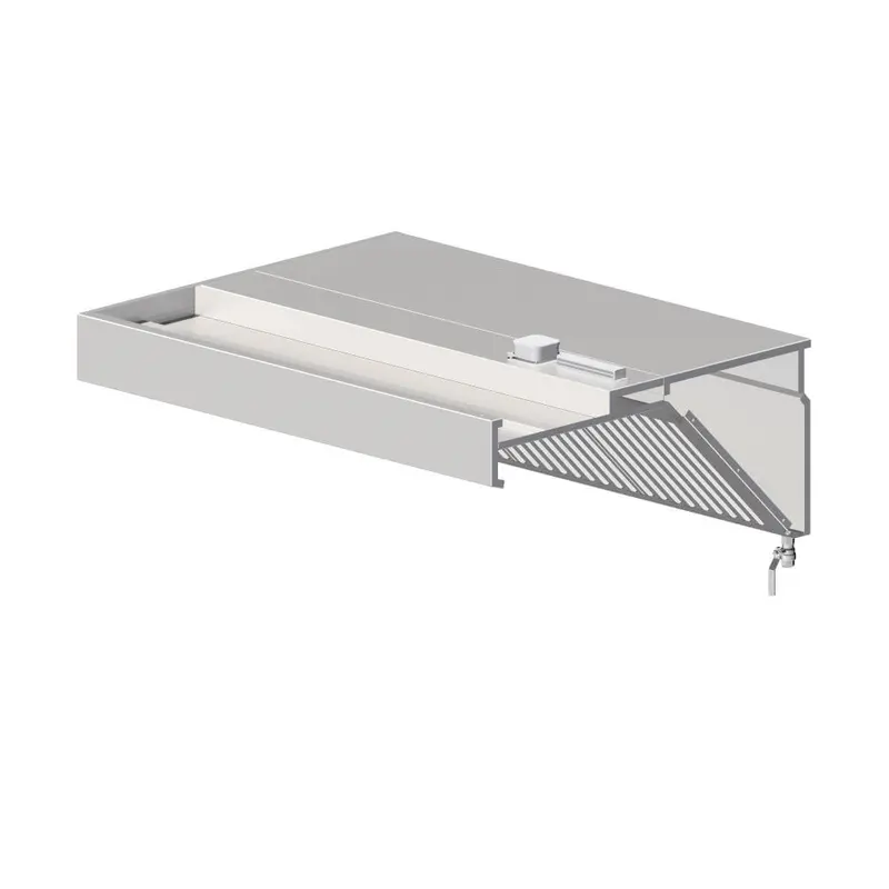 Wandhaube „Basic Line“, schrägform, Breite 1000 mm bis 2700 mm