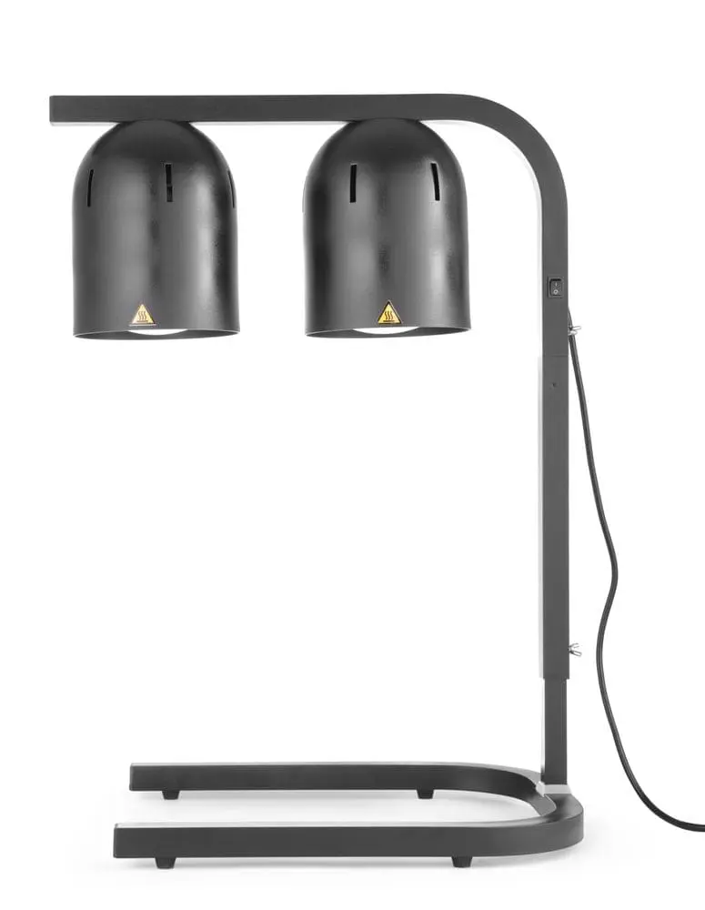 Wärmebrücke mit 2 Infrarotlampen, HENDI, Schwarz, 230V/250W, 453x360x(H)790mm
