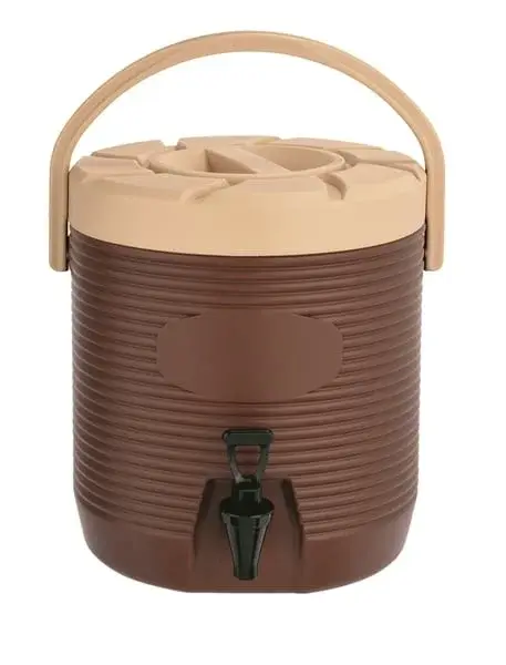 WAS Germany Getränke-Thermobehälter, rund, braun - 17 Liter