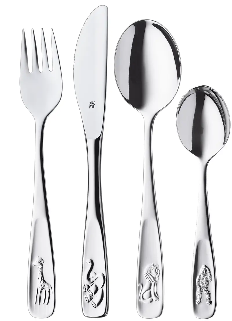 WMF Kinderbesteck Set 4 TIERE