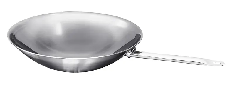 Wok-Pfanne Trigon, 3-Schicht-Material, mit Rundboden, 36cm, ca. 7,00 l Liter