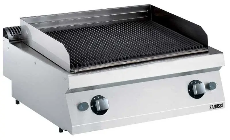Zanussi Gas-Lavasteingrill EVO 700 - Tischgerät 2 Grillroste